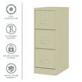 thumbnail image 5 of Hirsh 22" Deep 3 Drawer Letter Width Vertical File Cabinet, Commercial Grade, Putty, 5 of 18