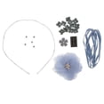 thumbnail image 2 of Juego de kits de fabricación de diademas de de imitación para bricolaje, diadema floral, fornituras de joyería, suministros para manualidade Azul Baoblaze Kits para hacer diademas onduladas DIY, 2 of 8