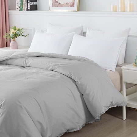 Ruffle Down Alternative Blanket - Full/Queen - Glacier Grey