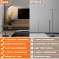 thumbnail image 6 of Lambaolom 69" Tall Floor Lamp with Remote & Touch Control: Folding Design, Dimmable Brightness, 4 Color Temperatures, Pole Lamp for Living Room, Bedroom, and Office, 6 of 7