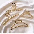 thumbnail image 2 of Metal Hair Claw, Hair Clips, Minimalist Hair Claw, Hair accessories, Hair Clip, 2 of 2