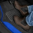 thumbnail image 6 of BDK PolyPro Black / Blue Car Seat Covers Full Set with Matching Carpet Floor Mats - Automotive Seat Covers for Cars Trucks SUV - Includes Split Bench Rear Seat Cover - Interior Car Accessories, 6 of 7