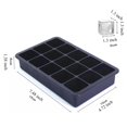 thumbnail image 1 of Bandeja para cubitos de hielo de silicona, bandejas para cubitos de hielo para congelador, moldes para cubitos de hielo de silicona de fácil liberación para whisky, cócteles, Chocolate, 1 ud., 1 of 5