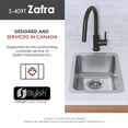 thumbnail image 6 of Stylish Dual Mount 12 ½" Stainless Steel Single Bowl Kitchen Sink with Strainer S-409T, 6 of 13