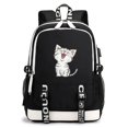 thumbnail image 1 of Adorable Cartoon Cat USB Backpack - Perfect for Kids and Cat Lovers!, 1 of 5