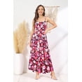 thumbnail image 4 of Vestido de verano GRACE KARIN con tirantes finos y estampado floral, 4 of 7