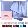 thumbnail image 1 of Funda de Almohada de Seda Casbrove Mulberry con Cierre Oculto Queen Color Aciano, 1 of 7