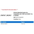 thumbnail image 2 of Exhaust Manifold Gasket Set - Compatible with 1988 Ford C8000 7.8L 6-Cylinder, 2 of 2