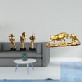 thumbnail image 2 of Estatuas de resina de pensadores, decoración de mesa, esculturas de arte abstracto para oficina, estantería, sala de estar, figura de toro, estatua de, 2 of 8