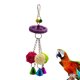 thumbnail image 5 of EeaseMX Juguete de cuerda de esponja vegetal, divertido juguete de ratán para loros, juguete creativo para morder (color aleatorio), 5 of 8