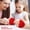 Red, variant on Strawberry Squishy Toys, Cute Strawberry Squeeze Toys, Kawaii Strawberry Squishies Fidget Toys, Strawberry Jelly Squishy Funny Things Suitable for Office School (Clear)