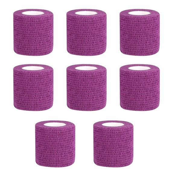 Self Adhesive Tape - Yuelong 8Pcs Self-Adherent Cohesive Tape Tattoo Grip Wrap Cover Strong Sports Tape, Self-Adhesive Bandage Rolls,Athletic Tape