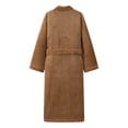 thumbnail image 4 of Cekizud Bathrobe for Women Thick Fleece Water Absorbent Wrap Belt Long Sleeve Robe, 4 of 6