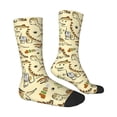 thumbnail image 3 of Uemuo Cartoon Dinosaurs Pattern Women's Crew Socks, Soft Durable Breathable Moisture-Wicking with Odor Control Cotton socks, 3 of 9