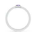 thumbnail image 2 of ANGARA Natural Marquise Amethyst Solitaire Parallel Split Shank Ring in 14K White Gold for Women (Size-5x2.5mm) | February Birthstone, Anniversary, Jewelry Gift for Women | Natural Amethyst Ring, 2 of 9