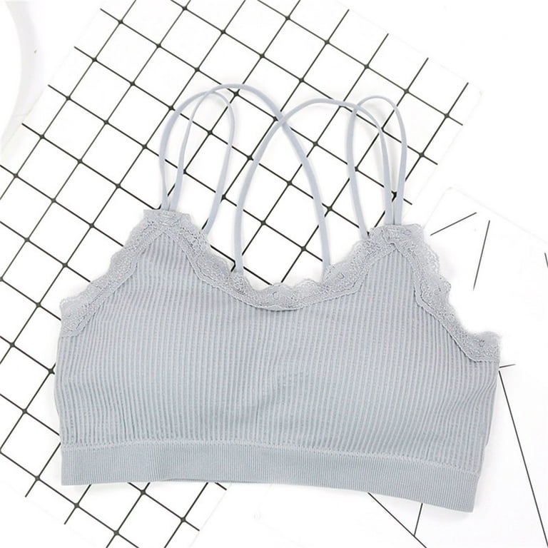 Plus Size Bras for Women Wire-Free Push-Up Seamless Bra Solid