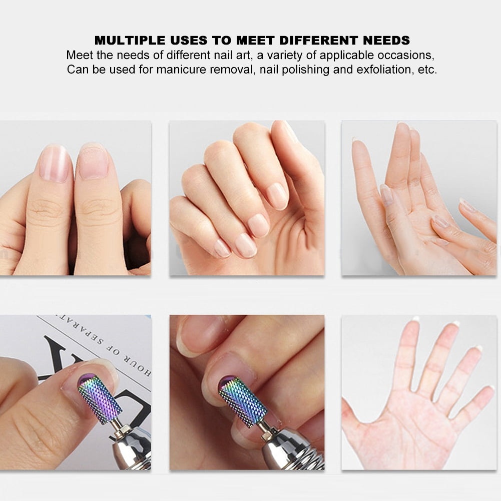 10Pcs Nail Grinding Head Nail Drill Bit Set Nail Polisher Accessory Manicure Tool Kit