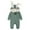 Green, variant on Zecgelong Baby Boys Girls Solid Zipper Hooded Rabbit Ear Jumpsuit Romper Clothes Baby Boy Rompers Size 0-3 Months