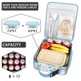 thumbnail image 4 of Wildflower Insulated Lunch Box Women Reusable Lunch Tote Bag with Side Pocket Lunchbox Office Travel, 4 of 6