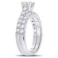 thumbnail image 4 of FB Jewels 14kt White Gold Womens Round Diamond Bridal Wedding Engagement Ring Band Set 2.00 Cttw, 4 of 4