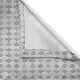 thumbnail image 3 of Ambesonne Geometric Kitchen Curtains, Rhombus Lozenge Design, 55"x39", Grey and White, 3 of 3