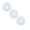 White, variant on Ultra Soft Large Round Velour Body Powder Puff - Washable, Soft Furry Velour Fabric, Ribbon Handle, High Elastic Sponge, Large Size for Body Loose Powder, Gentle, Easy to Use, Home & Travel