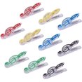 thumbnail image 1 of 10 Pack Clear Plastic Music Note Clips for Pages and Sheet Music (Mixed Color 1, 10 pcs), 1 of 5