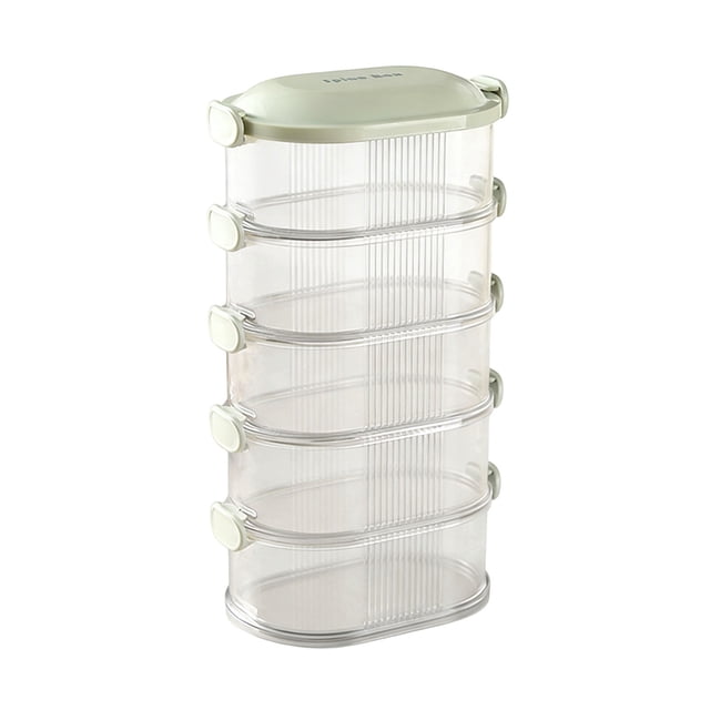 TIELUTT Containers Food Stackable Space Saving Canister Condiment Organizer Kitchen Glass Storage Containers Airtight Food Storage Set Lunchbox Container Set Bowls with Lids Pantry for Containers