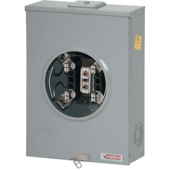 Eaton Corporation Eaton 200A 600V 4-Jaw Single Phase Meter Socket UHTTRS213CE — Residential Use, Standard Application