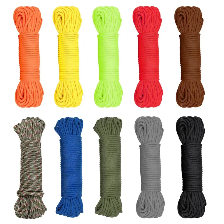 550LB Paracord Parachute Cord Rope Mil Spec Type III 7 Strand 50 100 500  1000FT 