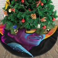 thumbnail image 3 of Falda para árbol de Navidad de Stranger Things, suave y divertida, decoración navideña navideña de granja de 30", 3 of 4
