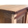 thumbnail image 5 of 70" Brown Solid Wood Cabinet Enclosed Storage Distressed TV Stand, 5 of 7