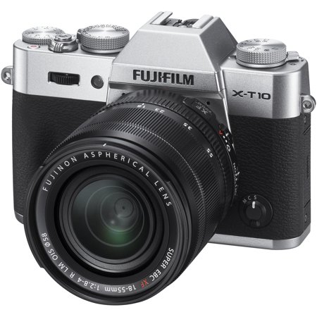 Fujifilm X-T10 Digital Camera & 18-55mm XF Lens (Silver)