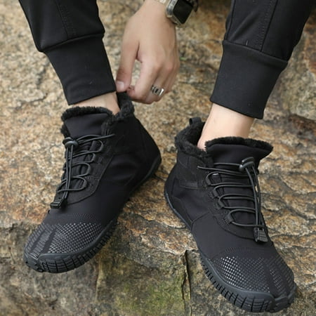 

Warm Snow Boots Plush Lined Hiking Shoes Sneakers For Women Men 44 Green Fangkenuo