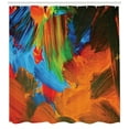 thumbnail image 3 of Ambesonne Colorful Shower Curtain, Watercolor Brush Strokes, 69"Wx70"L, Multicolor, 3 of 3