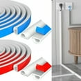 thumbnail image 2 of 1PC Arc Slot Floor Cord Cover Self-Adhesive Cord Protector Extension Wiring Duct Protector Electric Wire Slot Cable Concealer, 2 of 7