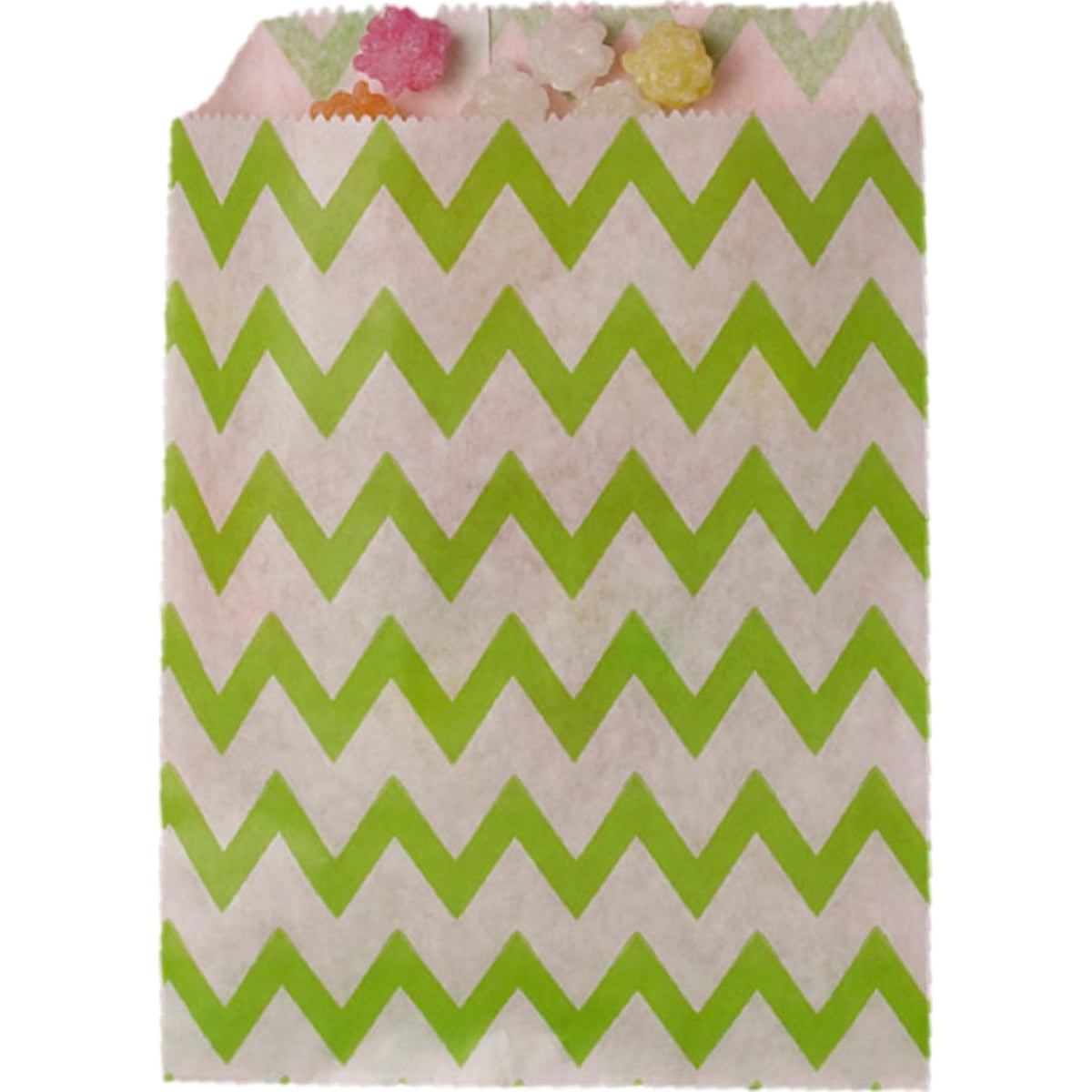 lime green chevron wrapping paper