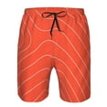 thumbnail image 3 of Saiise Salmon Fish Meat Print Men's Swim Trunks Hawaiian Bathing Suit Swimsuits Beach Shorts with Pockets-Large, 3 of 6