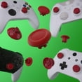 thumbnail image 4 of eXtremeRate EDGE Sticks Interchangeable Thumbsticks for Xbox Core Controller, Carmine Red Swappable Analog Stick Joystick for Xbox One S/X, Xbox Elite V1 Controller, for Nintendo Switch Pro Controller, 4 of 5