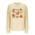 thumbnail image 4 of Womens Sweatshirts Plus Size Thanksgiving-print Long-sleeved Casual Loose Round-neck Drop-shoulder Sweatshirts,Tops for Women, 4 of 4