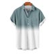 thumbnail image 4 of Mens Casual Manga Corta Botón Abajo Camisas Turndown Cuello Blusa de Impresión, Poliéster Ligero Top de la Moda para el Verano Al Aire Libre Y el Uso Diario, 4 of 6