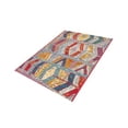 thumbnail image 3 of Unique Loom Outdoor Modern Collection Area Rug - Tamarindo (7' 10" x 11' Rectangle Multi/Burgundy), 3 of 8