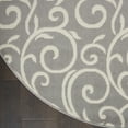 thumbnail image 4 of Nourison Grafix Floral Grey 5'3" x ROUND Area Rug, (5 Round), 4 of 8