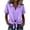07# Purple, variant on Ihhxva Women's Linen Tops Cotton Loose Fit Tie Front Blouse Casual Short Sleeve Shirt Summer Beach Vacation Flowy V-Neck Button Down S-3XL
