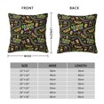 thumbnail image 2 of Yiaed Mardi Gras3 Print Pillow Covers Super Soft Decorative Square Throw Pillow Covers Case Cushion Covers for Sofa Couch Bedroom Car Decor（No pillow core）-20"x20", 2 of 7