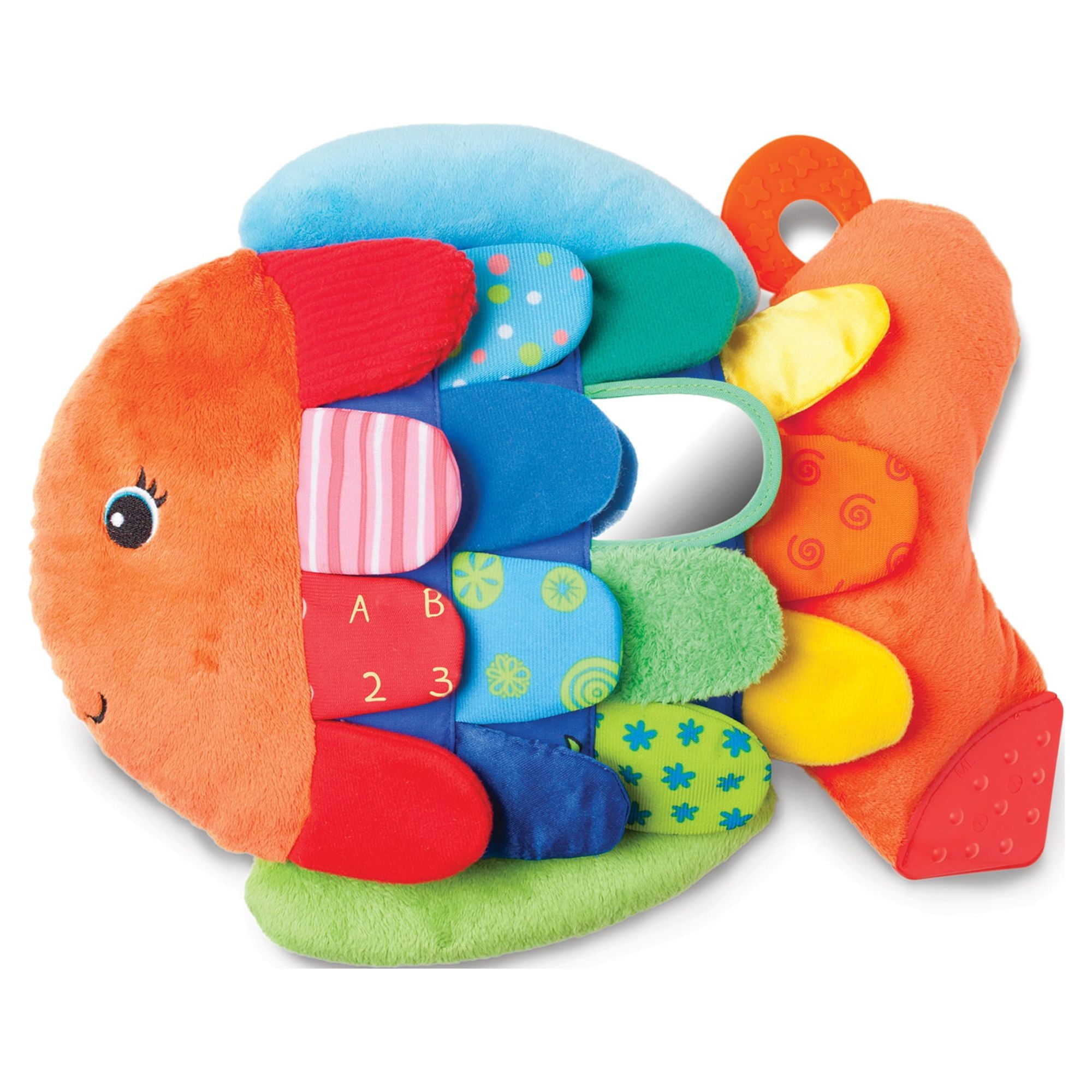 Melissa & Doug Flip Fish Soft Baby Toy Sensory Tummy Time Toys, Soft Fabric Toy For Babies, Infants