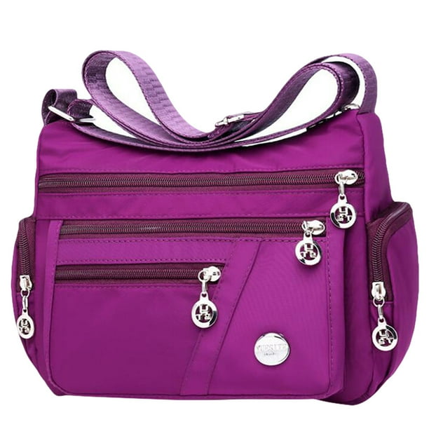 1 bolso bandolera de nailon multicapa impermeable para un solo hombro