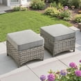 thumbnail image 3 of Ovios Patio Furniture Set 8 Pieces Patio Conversation Seating All-Weather Rattan Wicker Outdoor Sectionals with Swivel Rocking Chair for Backyard, 3 of 8