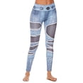 thumbnail image 4 of REALiKUN Womens Butt Lift Ruched Yoga Pants Sport Pants Workout Leggings Sexy High Waist Trousers Scrunch Butt Tight Blue S, 4 of 8