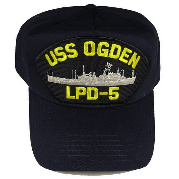 USS OGDEN LPD-5 HAT CAP USN NAVY SHIP AUSTIN CLASS OGGIE DOGGIE AMPHIBIOUS